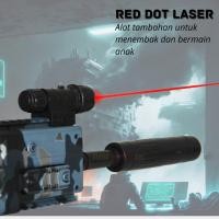 ราคา MERAH ขอบเขตเลเซอร์สีแดง Day Night Fullset Laser Scope Pointer (52352213521)