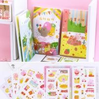 ราคา SALE ล้างสต๊อก สติกเกอร์ 8 แผ่น + แฟ้มเก็บ ลายตัวการ์ตูน ⭐️ Cartoon Sticker Folder Book Stickers DIY สติ๊กเกอร์ ไดคัท (3555211935)