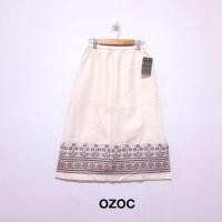 ราคา OZOC, กระโปรงสีเบจลายน่ารัก เอว 23-30" (17079031641)