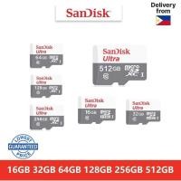 ราคา SanDisk Ultra 512GB/256GB/128GB/64GB/32GB/16GB SD Card UHS-I Class 10 Micro SDHC/SDXC Memory Card (42429632250)