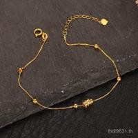 ราคา สร้อยข้อมือลูกปัด Au750 สไตล์นักเรียน สร้อยข้อมือทองคำ 18K สำหรับผู้หญิง (56554476680)