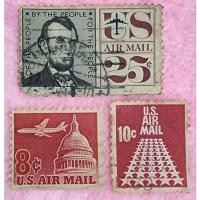 ราคา แสตมป์เก่า US Air Mail จำนวน 3 ดวงผ่านการใช้งานแล้ว (19114228526)