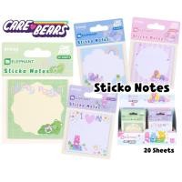 ราคา Elephant กระดาษโน้ตกาวในตัว Sticko Notes "Care Bears Pastel" จำนวน 20 แผ่น/แพ็ค ลอกติดซ้ำได้หลายครั้ง (ราคาต่อ 1 แพ็ค) (57256194493)