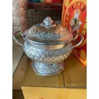 ราคา โถข้าวลายไทย อลูมิเนียม โถข้าว โถลายไทย ลายนูน ขนาด 20 ซม. (26521138048)