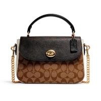 ราคา Coach C1563 Marlie Top Handle Satchel In Blocked Signature Canvas กระเป๋าสะพายข้าง