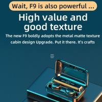ราคา ใหม่ล่าสุด️ TWS F9-5 หูฟังบลูทูธ หูฟังไร้สาย ตัดเสียงรบกวน มาพร้อมกล่องแบตเตอรี่ขนาด 2000mAh กล่องเก็บในตัว (21189003410)
