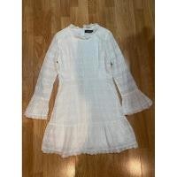 ราคา เดรสลูกไม้สีขาวแขนยาว งานป้าย Vegas Luxury size L อก 34 เอว 28 สะโพก 38 ความยาว 33 (40012219149)