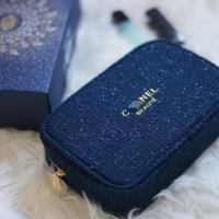 ราคา Chanel Counter Christmas Limited Gift Meet Blue Small Square Bag กระเป๋าเครื่องสําอาง Chanel พร้อมกระเป๋าเก็บกล่องของขวัญ Y (46956614413)
