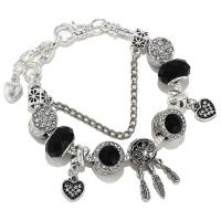 ราคา ก้ามปู งู กระดูก โซ่ สร้อยข้อมือ จี้คริสตัล สีดํา หัวใจ เพชร สร้อยข้อมือ เครื่องประดับ คุณภาพสูง (22278764327)