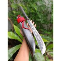 ราคา มีดปลายหว้าย มีดลาบ มีดสปาต้า มาเชเต้ machete มีดใช้งาน มีดเดินป่า มีดแคมป์ ใบ 12.8” ตีร้อนชุบแข็ง ด้ามไผ่ ฝักไม้สักรมดำ (21862270639)