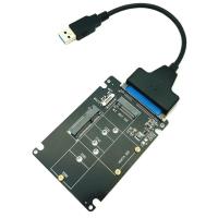 ราคา MSATA to SATA Adapter B Key m.2 SATA SSD to SATA Adapter Card mSATA m.2 NGFF to USB Converter สําหรับ mSATA + M.2 2 in 1 SSD HDD Riser (43909530944)