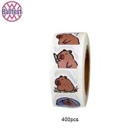 ราคา BalltesetCute สมุดภาพซองจดหมายสติกเกอร์เคสโทรศัพท์ Capybara สติกเกอร์ม้วน (45156139664)