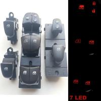 ราคา 7LED auto Window Switch For Nissan x-trail t32 2021 Qashqai 2015 Power Windows Glass Lifter Control (51655671296)