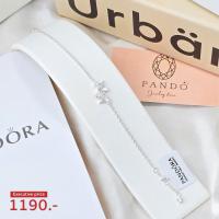 ราคา สร้อยข้อมือเงินแท้ประดับเพชร PANDORA (44028732370)