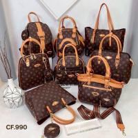 ราคา 1แถม 1 AISIKADAN กระเป๋าแบรนด์แท้ เกรดพรีเมี่ยม ลายดอกสีน้ำตาล (15837080349)