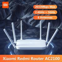 ราคา Xiaomi Redmi AC2100 Router Gigabit 2.4G 5.0GHz Dual-Band 2033Mbps Wireless Router Wifi Repeater (4938836608)