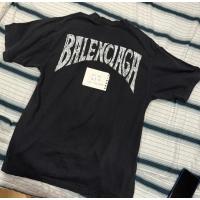 ราคา Balenciaga Black Washed T-Shirt Logo (25958471891)