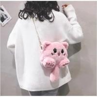ราคา กระเป๋าสะพายข้างขนเฟอร์รูปแมวหางยาว (44078703663)
