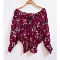 ราคา เสื้อเชิ้ตผ้าลินินลายดอกไม้เปิดไหล่ออสเตรเลีย - 2 Hands (Size S)เสื้อเบลาส์ผ้าลินินลายดอกไม้เปิดไหล่ออสเตรเลีย-2 มือ (ไซส์ ส) (42576163411)