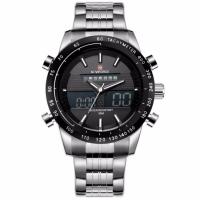 ราคา naviforce watch แท้ นาฬิกาข้อมือรุ่น NF9024-ฺBLAS สายแสตนเลสสองระบบ กันน้ำ (293599856)
