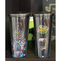 ราคา (แก้วอเมซอนรุ่นเก่าปี 2019.) แก้วอเมซอนแท้ รุ่น X MotoGP สีดำลายยักษ์ café amazon (23521435838)