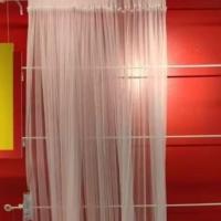 ราคา IKEA แท้ค่ะ LILL ลิล ผ้าม่านโปร่ง 1 คู่, พร้อมช่องใส่ราว/ขาว, 280x250 ซม. (1403153809)