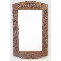 ราคา กระจกไม้แกะสลัก ไม้สัก แกะสลักช้าง ลายไทยโบราณ ขนาด 60x100 ซม. กระจกเงาติดผนัง กระจกไม้แกะลาย งานแฮนด์เมด งานฝีมือ (40728108807)