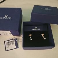 ราคา ส่งต่อต่างหู Swarovski สีโรสโกลด์ (40667925884)