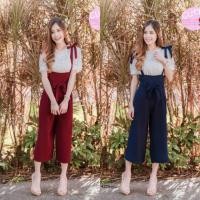 ราคา เอี๊ยมเซท 2ชิ้น เสื้อลูกไม้+เอี๊ยมผูกไหล่ (909135205)