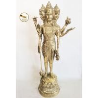 ราคา พระตรีมูรติ ตรีมูรติ เนื้อทองเหลือง ทำผิวขัดเงาพิมพ์อินเดีย หน้าตัก 5" (22304413712)
