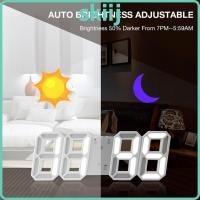 ราคา SKIIJ นาฬิกาตั้งโต๊ะดิจิตอล,เครื่องวัดอุณหภูมิชาร์จ Usb นาฬิกาปลุกดิจิตอล,โหมดส่องสว่างแบบปรับได้ติดผนังไฟกลางคืนตกแต่งบ้าน (27494209316)