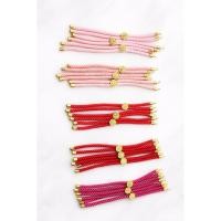 ราคา ไอเนด | สร้อยข้อมือเชือกเกาหลี-สร้อยข้อมือสีชมพูหลากสี-ชาร์มทอง-กําไลหูรูด (50656281920)