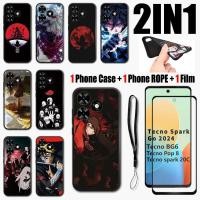 ราคา 2 IN 1 เคสโทรศัพท์ ฟิล์มเซรามิค กันรอยหน้าจอ ทรงโค้ง ลายนารูโตะ สําหรับ Tecno Spark Go 2024 BG6 (25958904562)