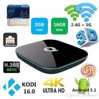 ราคา Android Smart Box รุ่น Q-box Android 6.0 Amlogic S905x 64bit Quad CPU 4 Core Ram 2 Gb Rom 16 GB (2299950376)