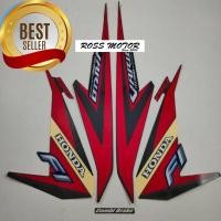 ราคา MERAH Striping สติกเกอร์เสารถจักรยานยนต์ honda vario 150 techno 2015 2016 idling stop black Red trim combi รายการเบรคมาตรฐานสติกเกอร์ (56208026673)