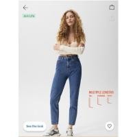ราคา Pull & Bear Basic mom jeans (กางเกงยีนส์ของเเท้) (17628058298)