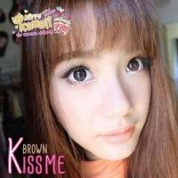 ราคา Kitty Kawaii Kiss me สายตา brown gray Contactlens บิ๊กอาย คอนแทคเลนส์ ราคาถูก แถมตลับฟรี (5011231510)