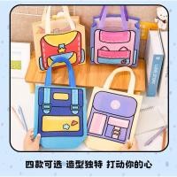 ราคา คอมโบถุงของขวัญ ผ้าแคนวาส 3 ใบ มีหูหิ้วทรงเป้ 4 ลายน่ารัก ขนาด 22 x 9 x 22 ซม สินค้าคุณภาพสูง (55307936269)
