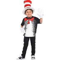 ราคา ❤ Polyester Halloween Costume Cosplay Child's Performance Clothes Cat In The Hat (29304807746)