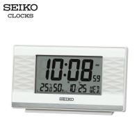 ราคา SEIKO CLOCKS นาฬิกาดิจิตอล รุ่น QHL094W ขนาด 3 x 5.3 นิ้ว สีขาว (25300002454)