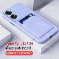 ราคา เคสซิลิโคนนิ่ม พร้อมช่องใส่บัตร สําหรับ Oppo Reno11 F 5G Oppo Reno11F Reno 11F Reno 11 F F11 OppoReno11F 5G 2024 (24670191927)