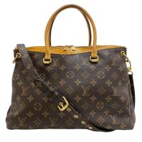 ราคา Louis Vuitton Pallas Mm กระเป ๋ าถือ Monogram หนัง M40929 สีน ้ ําตาลผู ้ หญิงใช ้ (24627457601)