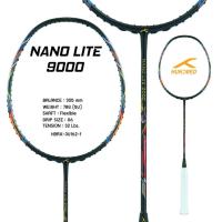 ราคา ไม้แบดมินตัน HUNDRED NANO LITE 9000 5U แถมเอ็น พันด้าม กระเป๋า (โปรดอ่านรายละเอียดก่อนสั่ง) (26674727107)