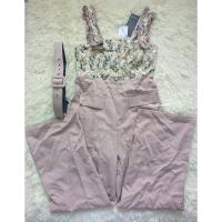 ราคา ส่งต่อ จั๊มสูทขายาวสีครีม sizeL ป้าย Twins shop (24129080902)