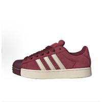 ราคา Adidas Origins Superstar 2 Board Shoes for Women, Dark Red and Milk White【ของแท้ 100%】 (51205278441)