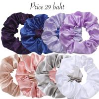ราคา ยางรัดผม ผ้าซาติน handmade ใช้ได้นาน #20 (47052247906)