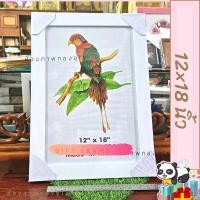 ราคา กรอบรูปสีขาว 12x18นิ้ว กระจกแท้ มีที่แขวน (8604328072)