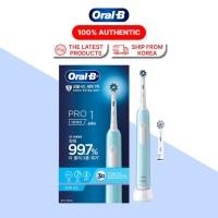 ราคา แปรงสีฟันไฟฟ้าแบบชาร์จไฟได้ Oral-B Pro 1000 - SkyBlue | ดูแลช่องปากอันทรงพลัง (24986698582)