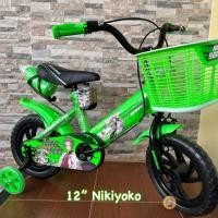 ราคา จักรยานเด็ก จักรยาน ยางตัน ล้อ 12 นิ้ว Nikiyoko จักรยานล้อพ่วงข้าง (23759162204)