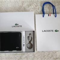ราคา กระเป๋าสตางค์ lacoste พร้อมพวงกุญแจแท้100% (2791306812)